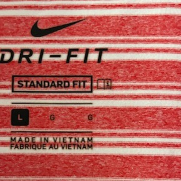 Nike Dri-Fit Pink White Golf Shirt Large - Picture 4 of 5